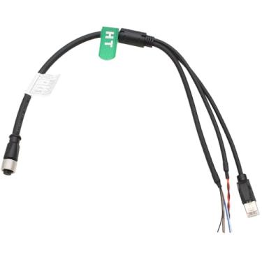 Imagem de HangTon Cabo fêmea M12 Aviation de 12 pinos para DJI Livox Mid-360 LiDAR Sensor para Depuração de Energia Ethernet de Computador, Divisor de 1 a 3, Conector Codificado A para RJ45 e Cabos Voadores, 25