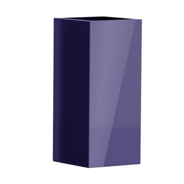 Imagem de Vaso Fibra De Vidro Quadrado Texas G 80cm Caixa Grande Decorativo (Azul Noturno)