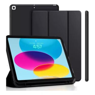 Imagem de Case para iPad 10.2-10.5 Polegadas, 7ª 8ª 9ª Geração, Suporte para Apple Pencil, Anti Impacto (Preto)