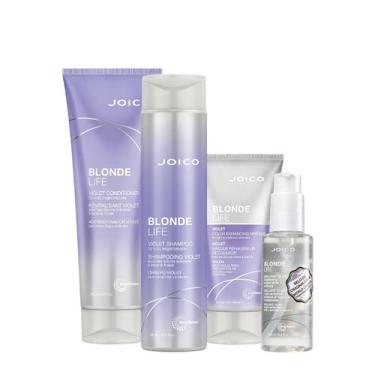 Imagem de Kit Joico Blonde Life Violet Smart Release Home Care Oil (4 Produtos)