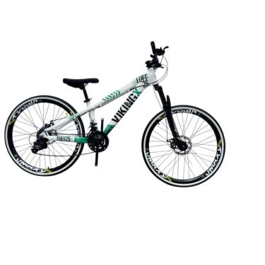 Imagem de Bicicleta 26 VikingX Tuff25 21v Freeride Freio Disco Hidraulico Pneu Slick Fino Fx1.50-Unissex