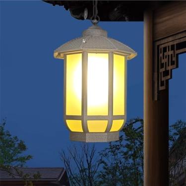 Imagem de Lâmpada Pendente Contemporânea Ao Ar Livre LED À Prova D 'Água Villa Jardim Pátio Portão Corredor Varanda Lâmpada Pendente (M D25CM 1PCS)