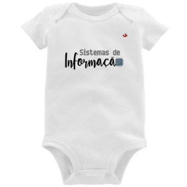 Imagem de Body Bebê Sistemas de Informação - Foca na Moda, Branco, M