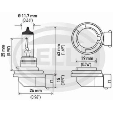 Imagem de Lâmpada Universal Máquinas Agrícolas a HELLA H11