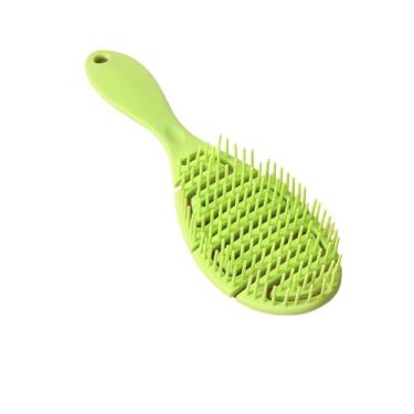 Imagem de Escova de cabelo Massagem Pente de cabelo Feminino Airbag Almofada de ar Pente de massagem no couro cabeludo Secagem rápida Ferramenta de desembaraçar Cabelo cacheado molhado e seco (verde)