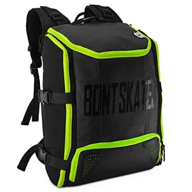 Imagem de Bont Patins | Mochila de viagem multiesportiva para skate | Patinação no gelo Quad Speed (Amarelo Fluoro)
