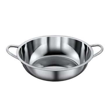 Imagem de Ioensy Pote de sopa Pan de refogue profunda sopa de sopa de utensílios de cozinha Raman macarrão panela inoxidável panela quente para restaurante Família, 32cm