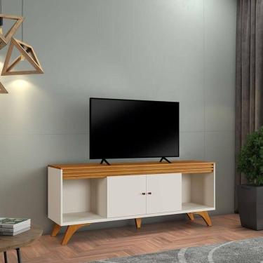 Imagem de Rack Moderno 2 Portas 1,60m - Sevilha-naturale-off White - Mavau Móveis