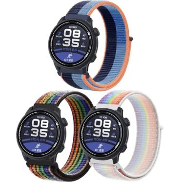 Imagem de Harikiri Pulseiras de nylon de 20 mm, 22 mm, compatíveis com Coros PACE 3/APEX 2 Pro/PACE 2/APEX 2/APEX 46 mm/APEX 42 mm, para homens e mulheres, 22MM, Amazonita