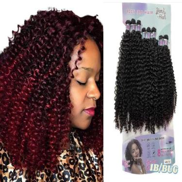 Imagem de Cabelo Cacheado Estilo Deusa Varias Cores 280gr - GM Hair, [1B-Bug]