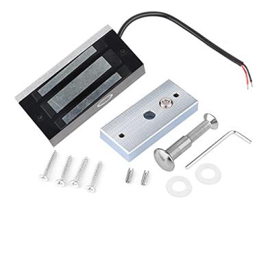 Imagem de Fechadura magnética elétrica da porta, fechaduras eletromagnéticas de 60kg, controle de acesso eletromagnético para gaveta do armário da porta