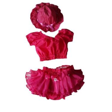 Imagem de Banho De Sol Bunda Rica Cropped + Calcinha + Chapeu Biquini - Star Gol
