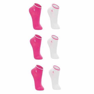 Imagem de Kit 6 Meias Lupo Infantil Cano Curto Algodão Macio Respirável Uso Diár