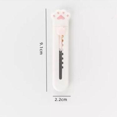 Imagem de Mini Estilete de Gatinho Fofo para Papel com Lâmina Retrátil - Malaysi