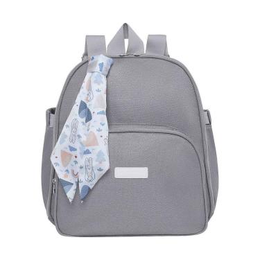 Imagem de Mochila de Maternidade Pirulitando Baby Bosque Cinza