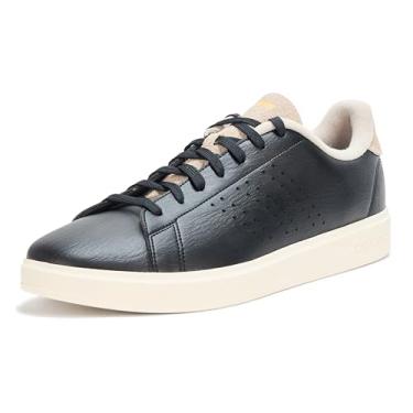 Imagem de adidas Tênis masculino Advantage 2.0, Preto/Preto/Bege Maravilha, 37