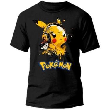 Imagem de Camiseta Unissex Infantil Pokémon Camisa 100% Algodão - loja dinka, 2,