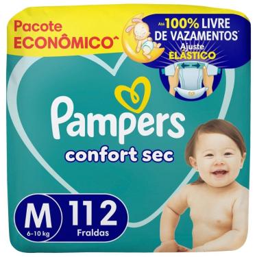 Imagem de Fralda Pampers Confort Sec Tamanho M 112 unidades