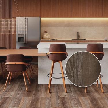 Imagem de Piso Vinílico Colado 18cmx2mmx1,22m Narciso Pix Revestimentos - caixa com 4,34m2 - Marrom