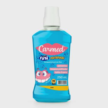 Imagem de Enxaguante Bucal Carmed Fini Dentaduras com Flúor 250ml