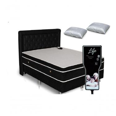 Imagem de Colchão Casal Massageador Magnético Terapêutico 138cm Preto