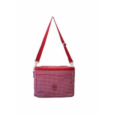 Imagem de Bolsa Térmica 6 L Marmita Viagens Praia 6 Latas Vermelho