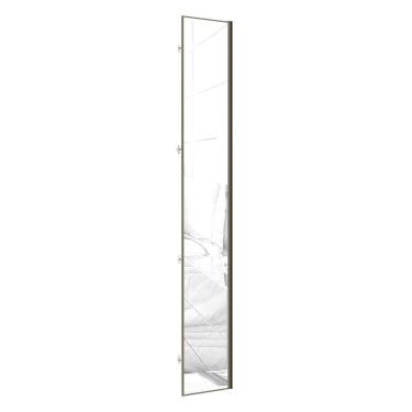 Imagem de Porta Para Closet Com Espelho Individual 40cm Inox Espelho