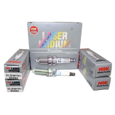 Imagem de NGK Vela de ignição a laser iridium SILZKAR7B11 (pacote com 4) para SUBARU OUTBACK 2.5I LIMITED 2013-2017 2,5L/2498cc