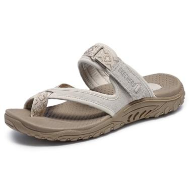 Imagem de Skechers Women's Reggae-Trailway Flip-Flop,natural,9.5 M US