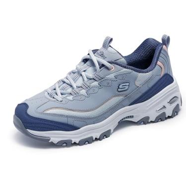 Imagem de Skechers D'Lites-Popular Vote Tênis feminino, Azul claro/multi, 41