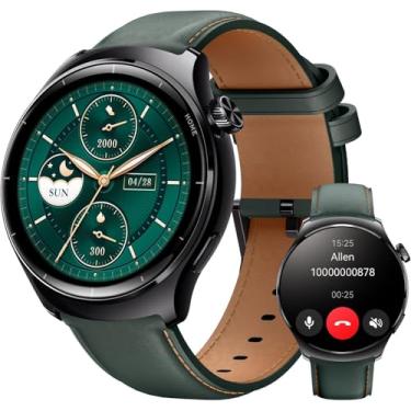 Imagem de Mibro Lite3 Pro Relógio inteligente para homens, Chamada Bluetooth GPS Relógio de fitness, Rastreador de atividades Tela UHD AMOLED de 1,32'' 5ATM à prova d'água, para iOS e Android (Verde escuro)