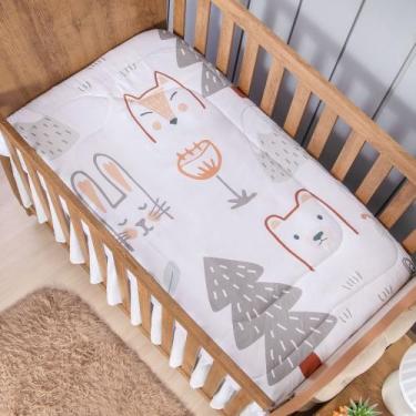 Imagem de Edredom Bebe Dupla Face Berço Para Bebê Menino e Menina - Miguel Baby,