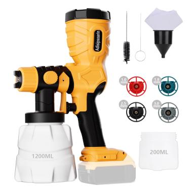 Imagem de Adisipsoarin Pulverizador De Tinta De Alta Velocidade 20 V Para Dewalt, Bateria De 20 V, 2 Recipientes, Fácil De Limpar, Para Pintura De Casas E Móveis (Pilhas Não Incluídas)