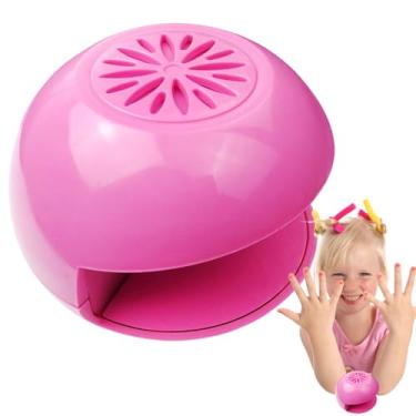 Imagem de Secador De Esmalte, Secador De Esmalte Infantil, Ventilador Portátil Seguro Para Manicure Em Casa Viagem Iniciantes Crianças Mulheres Meninas