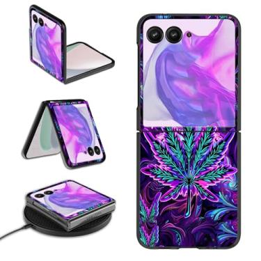 Imagem de GYSYSQSH Capa para celular Motorola Moto Razr 2025/2024 para mulheres e homens, fina, rígida, fina, leve, carregamento sem fio, proteção à prova de choque, capa flip para Moto Razr 60/50, folha de