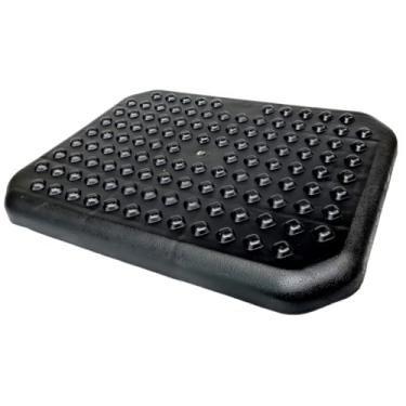 Imagem de Apoio Ergonômico Para Pés Inclinável Com Função De Massagem Ajustável Confortável(Preto)