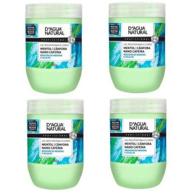 Imagem de Kit 4 Unidades Gel Redutor para o Corpo Dagua Natural Mentol Cânfora N