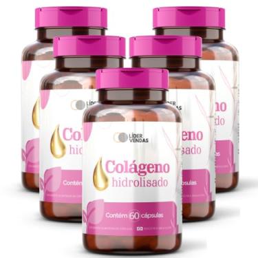 Imagem de Colágeno Hidrolisado - 1g com 60 cáps - 5 potes
