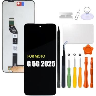 Imagem de Substituição para Motorola Moto G 5G 2025 Tela LCD para Moto G (2025) XT2513 Tela LCD Touch Screen Painel Digitalizador Assembléia com kit de reparo