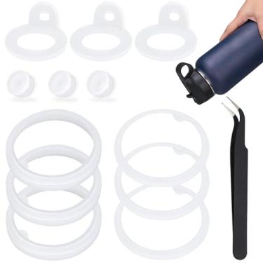 Imagem de Dexspoeny [4 conjuntos de substituição de junta de garrafa de água para garrafa térmica e Takeya de aço inoxidável isolada de garrafa de água junta de garrafa de água para tampa de canudo de garrafa