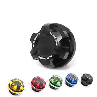 Imagem de MC MOTOPARTS Tampa de enchimento de óleo preta T-Axis compatível com Africa Twin CRF1000L 2016-2019 20 21 22 Super Cub 125 19-22 CBR600RR CBR1000RR CBR1000RRR CBR650F CBR600 F4i F4 Hornet 6000 CB650F