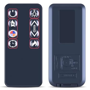 Imagem de Novo controle remoto de substituição compatível com lareira elétrica Real Flame Vivid Flame 4199 5950 13051E 13051E-WSTC 4020E 4020E-BNE 4020E-DW 4020E-BLK 7760E 7760E-W 5010E 5010E-W 5010E-GRY