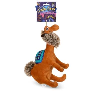 Imagem de Bow Wow Brinquedo de pelúcia para cães Fantasy Creature – Dino ou dragão que rangem e enrugam – jogar, buscar e brincar – macio e durável – as cores podem variar