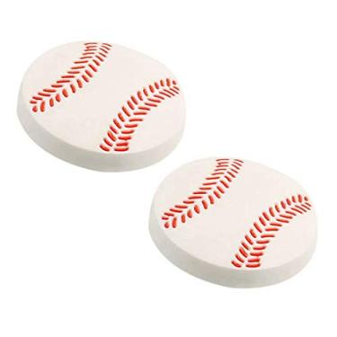 Imagem de Puxadores decorativos de gaveta infantil de sílica gel de sílica puxadores de porta de armário puxadores de cômoda puxadores de guarda-roupa (forma de beisebol)