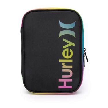 Imagem de Estojo Hurley Porta Lápis e Canetas Divisórias Necessaire Escolar, U, 