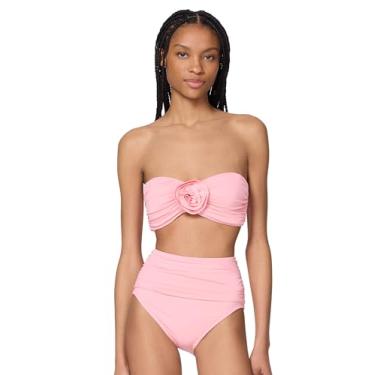 Imagem de kate spade new york Top feminino Rosette Solids Bandeau, Granita, M