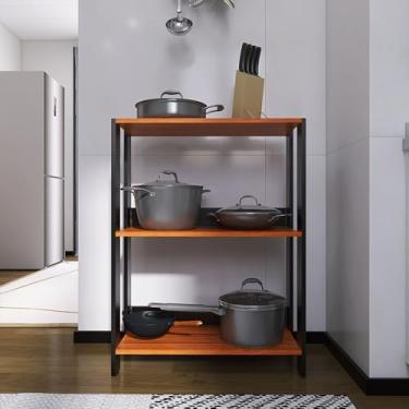 Imagem de Balcão de Cozinha Armário Compacto Movlar - Mod.0705 (Preto/Nature)