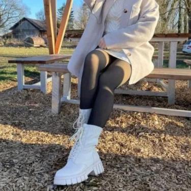 Imagem de Meia Calça Térmica Translúcida Forrada Pelinho Pelúcia De Lã Super Que