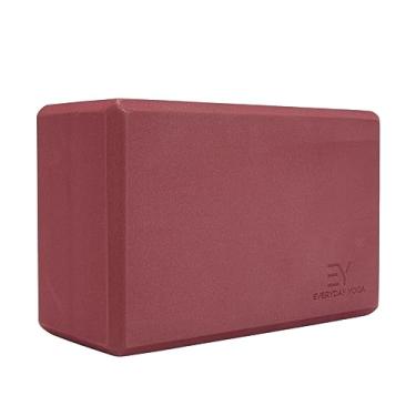 Imagem de Everyday Yoga Bloco De Superfície Espuma Macia E Antiderrapante Para Estabilidade, Equilíbrio Alongamentos Profundos - Acessórios Ideais Ioga, Pilates Meditação Merlot