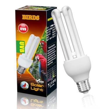 Imagem de DoRight Lâmpada Uvb 5.0 Para Pássaros, 23W, Fluorescente Compacta E26, Gaiola Pássaros Em Cativeiro, Répteis